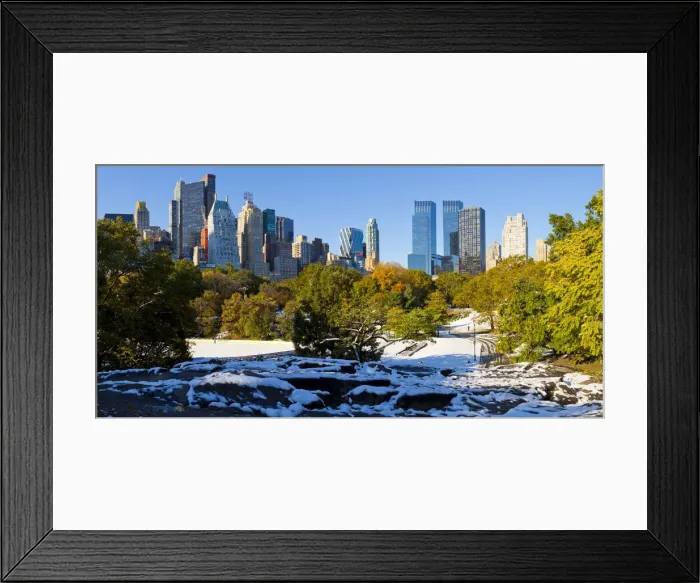 Framed Print : Skyline of Uptown Manhattan and Central Park, New York City, New York, USA Framed Print : Skyline of Uptown Manhattan and Central Park, New York City, New York, USA