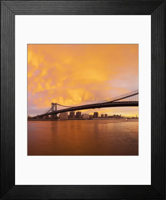 Framed Print : USA, New York City, Manhattan, Manhattan Bridge spanning the East river Framed Print : USA, New York City, Manhattan, Manhattan Bridge spanning the East river