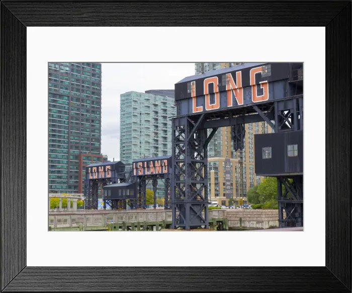 Framed Print : USA, New York, Long Island, Queens, Long Island City on East River Framed Print : USA, New York, Long Island, Queens, Long Island City on East River