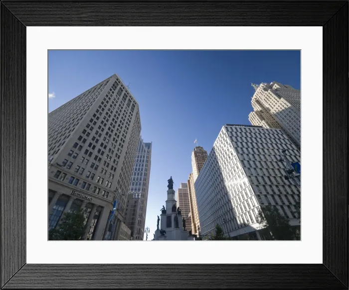 Framed Print : USA, Michigan, Detroit, Downtown Framed Print : USA, Michigan, Detroit, Downtown
