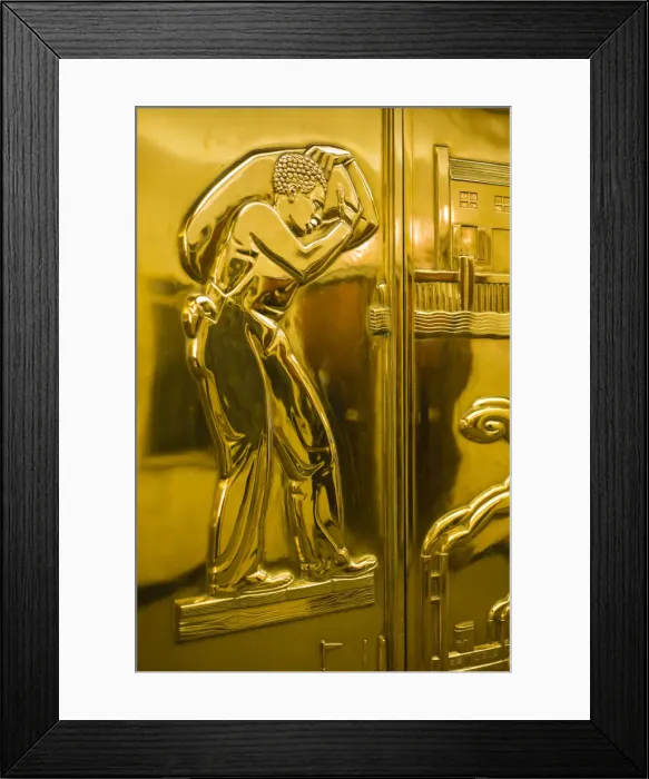 Framed Print : USA, Minnesota, Minneapolis, St. Paul, City Hall, art-deco elevator door details Framed Print : USA, Minnesota, Minneapolis, St. Paul, City Hall, art-deco elevator door details