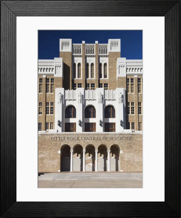 Framed Print : USA, Arkansas, Little Rock, Little Rock Central High School National Historic Site Framed Print : USA, Arkansas, Little Rock, Little Rock Central High School National Historic Site