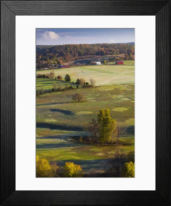 Framed Print : USA, Arkansas, War Eagle, Hobbs State Park Conservation Area, elevated view