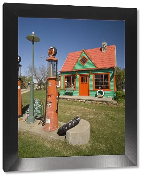 USA, Missouri, Route 66, near Carthage, Red Oak II, Rescued Route 66 artifacts