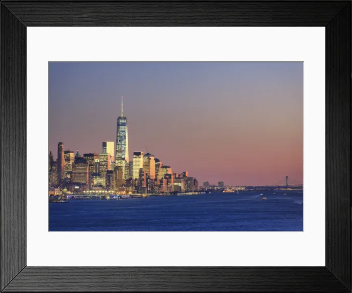 Framed Print : USA, New York, New York City, Manhattan Skyline from New Jersey Framed Print : USA, New York, New York City, Manhattan Skyline from New Jersey