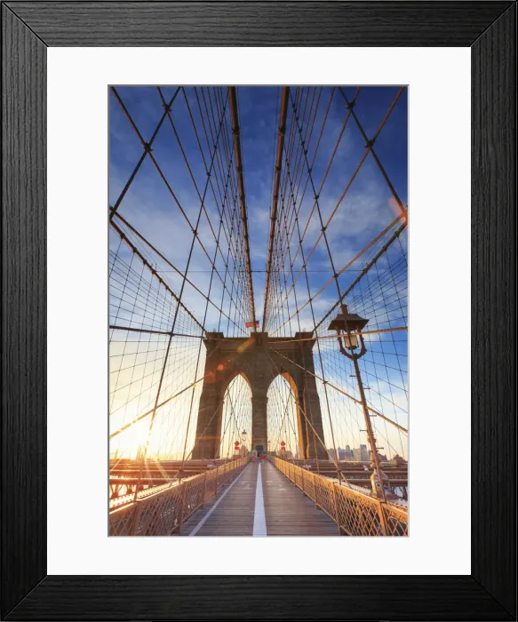 Framed Print : USA, New York, New York City, Brooklyn Bridge Framed Print : USA, New York, New York City, Brooklyn Bridge