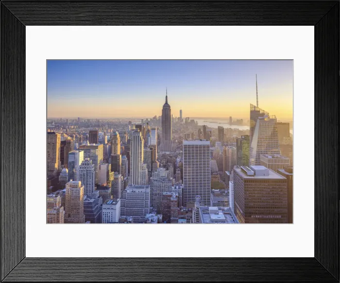 Framed Print : USA, New York, Manhattan, Top of the Rock Observatory, Midtown Manhattan and Empire Framed Print : USA, New York, Manhattan, Top of the Rock Observatory, Midtown Manhattan and Empire