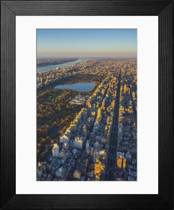 Framed Print : Central Park & Upper East Side, Manhattan, New York City, New York, USA