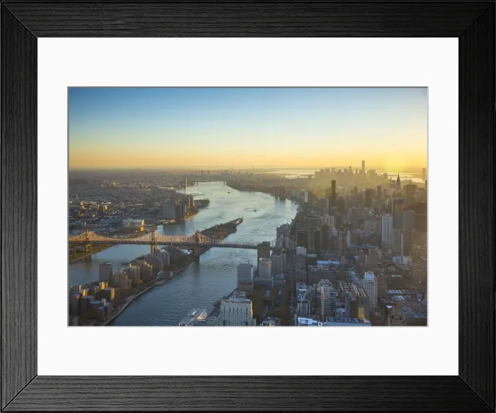 Framed Print : East River and Queensboro Bridge, Manhattan, New York City, New York, USA Framed Print : East River and Queensboro Bridge, Manhattan, New York City, New York, USA