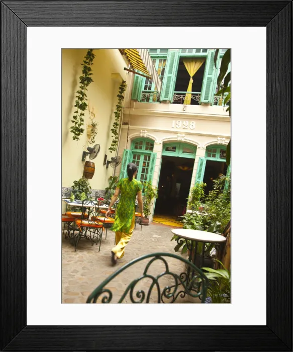 Framed Print : Green Tangerine restaurant, Old Quarter, Hanoi, Vietnam Framed Print : Green Tangerine restaurant, Old Quarter, Hanoi, Vietnam