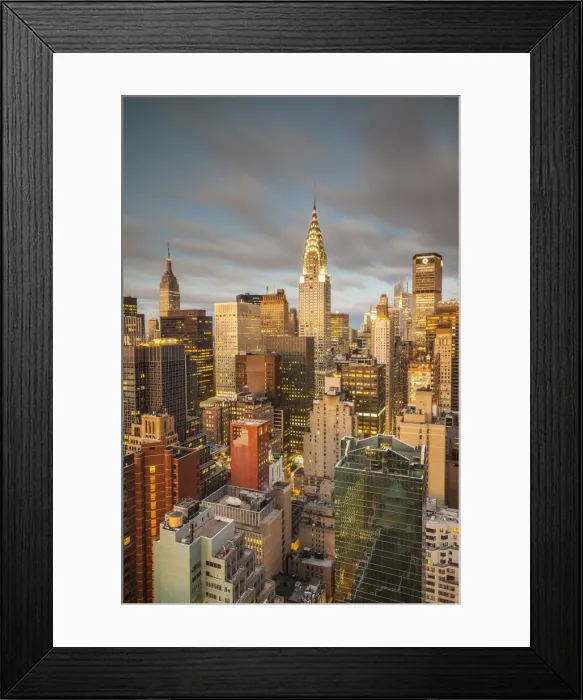 Framed Print : Chrysler Building and Empire State Building, Midtown Manhattan, New York City, New York Framed Print : Chrysler Building and Empire State Building, Midtown Manhattan, New York City, New York