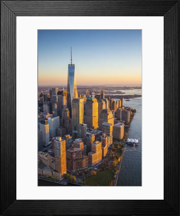 Framed Print : One World Trade Center and Lower Manhattan, New York City, New York, USA Framed Print : One World Trade Center and Lower Manhattan, New York City, New York, USA