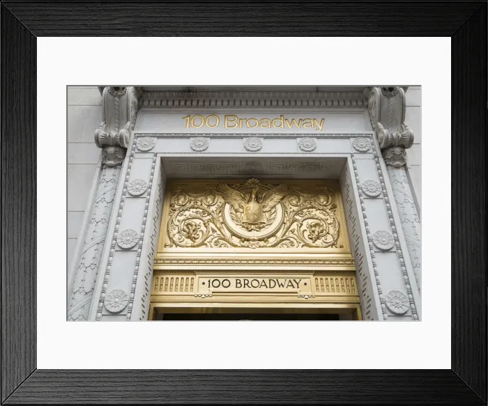 Framed Print : 100 Broadway, Manhattan, New York City, New York, USA Framed Print : 100 Broadway, Manhattan, New York City, New York, USA
