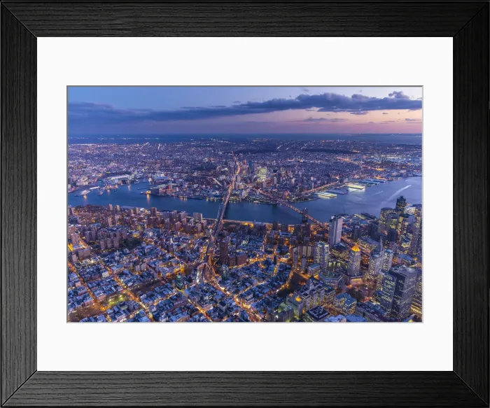 Framed Print : Manhattan and Brooklyn Bridges, Lower East Side / China Town, Manhattan (with Brooklyn Framed Print : Manhattan and Brooklyn Bridges, Lower East Side / China Town, Manhattan (with Brooklyn