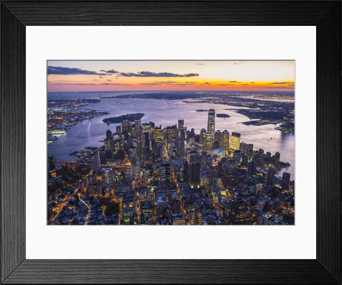 Framed Print : One World Trade Center and Lower Manhattan, New York City, New York, USA Framed Print : One World Trade Center and Lower Manhattan, New York City, New York, USA