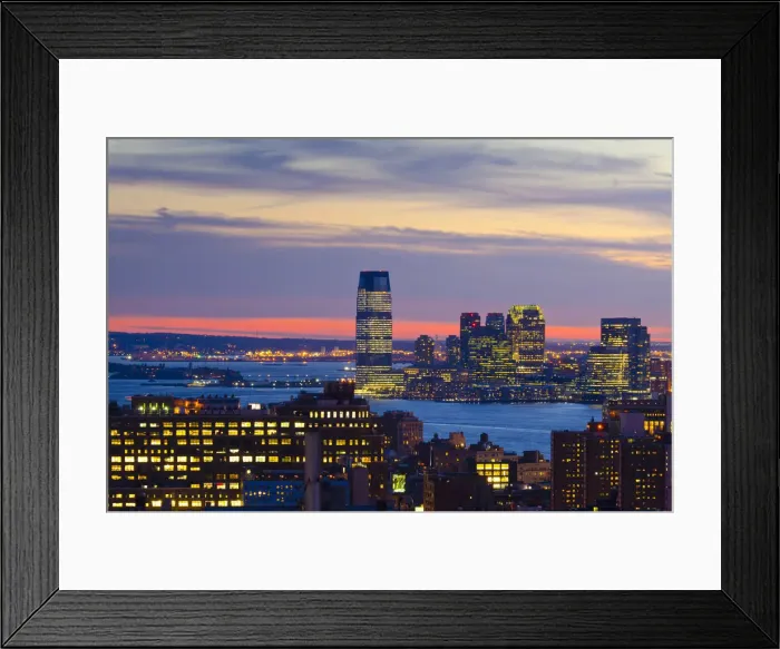 Framed Print : USA, New Jersey, Jersey City and New York, Manhattan, Midtown Framed Print : USA, New Jersey, Jersey City and New York, Manhattan, Midtown