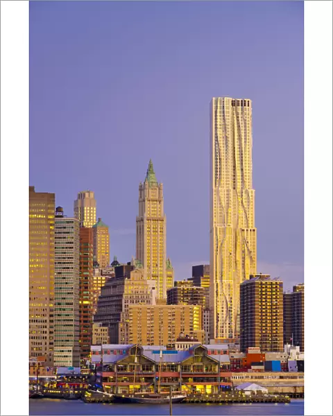 USA, New York, Manhattan, Lower Manhattan, tallest building is Beekman Tower or 8