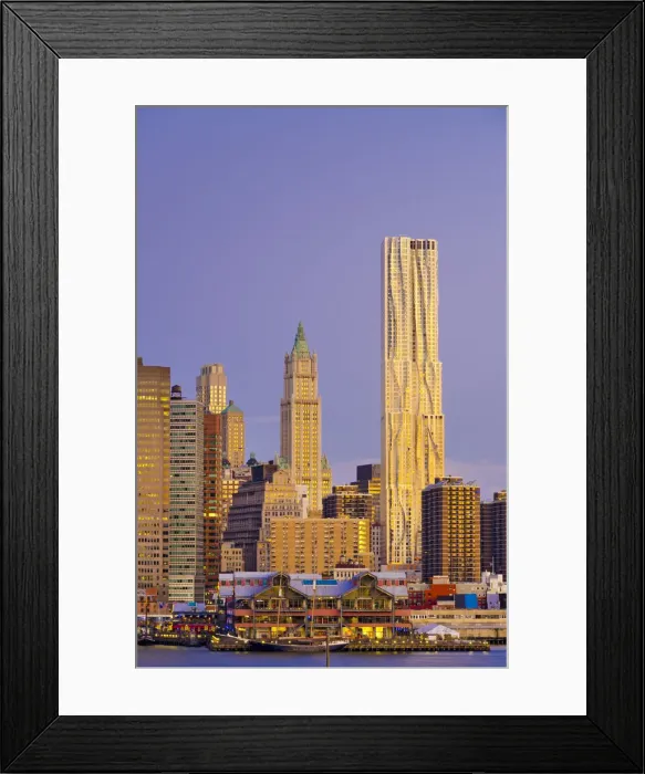 Framed Print : USA, New York, Manhattan, Lower Manhattan, tallest building is Beekman Tower or 8