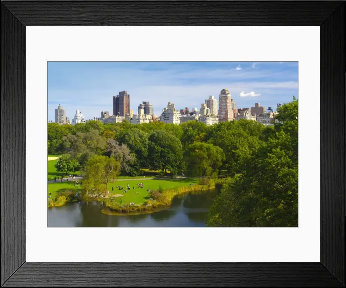 Framed Print : USA, New York, Manhattan, Central Park, Belvedere Lake Framed Print : USA, New York, Manhattan, Central Park, Belvedere Lake