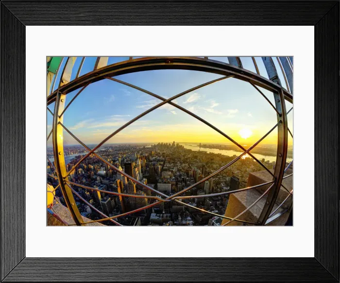 Framed Print : USA, New York, Manhattan, Midtown, Empire State Building Observation Deck