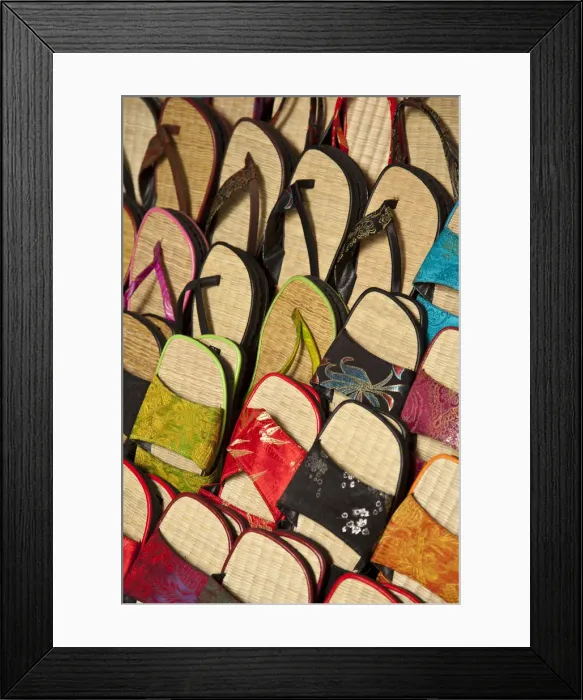 Framed Print : Silk slippers, Old Quarter, Hanoi, Vietnam Framed Print : Silk slippers, Old Quarter, Hanoi, Vietnam