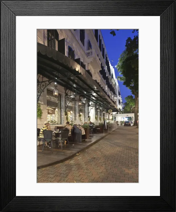 Framed Print : Terrace / pavement cafe, Sofitel Metropole Legend Hotel, Hanoi, Vietnam Framed Print : Terrace / pavement cafe, Sofitel Metropole Legend Hotel, Hanoi, Vietnam
