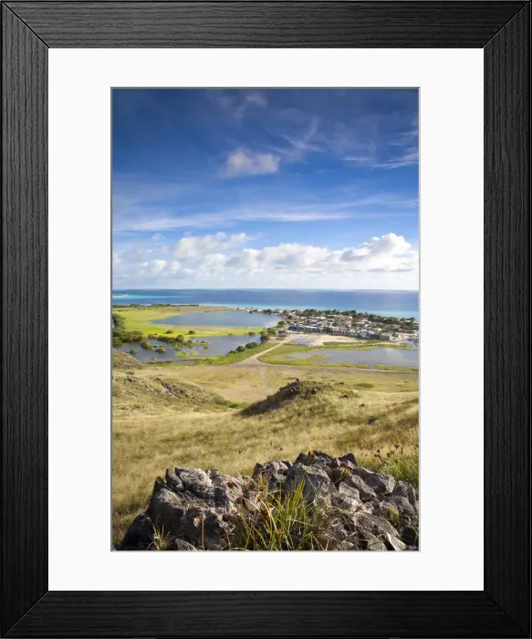 Framed Print : Venezuela, Archipelago Los Roques National Park, View of Gran Roque Framed Print : Venezuela, Archipelago Los Roques National Park, View of Gran Roque