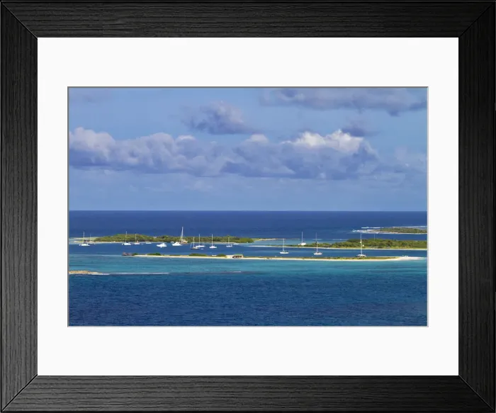 Framed Print : Venezuela, Archipelago Los Roques National Park, Gran Roque Framed Print : Venezuela, Archipelago Los Roques National Park, Gran Roque