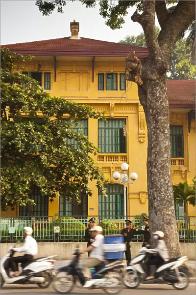 Colonial buildings near the Presidential Palace, Ba Dinh district, Hanoi, Vietnam