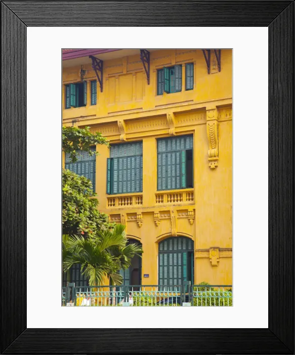 Framed Print : Colonial buildings near the Presidential Palace, Ba Dinh district, Hanoi, Vietnam Framed Print : Colonial buildings near the Presidential Palace, Ba Dinh district, Hanoi, Vietnam