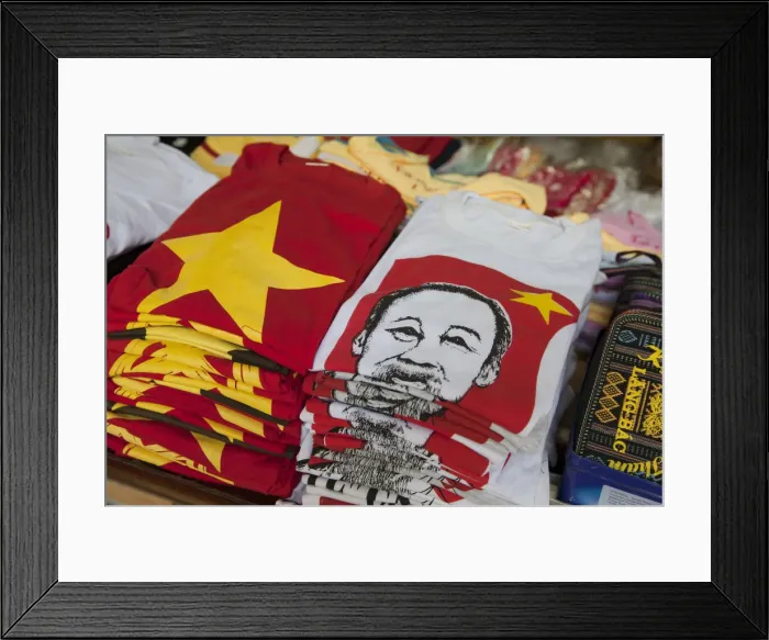 Framed Print : Ho Chi Minh T-shirts, Hanoi, Vietnam Framed Print : Ho Chi Minh T-shirts, Hanoi, Vietnam