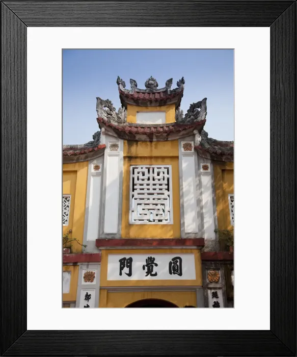 Framed Print : Entrance gate to the One Pillar Pagoda, Hanoi, Vietnam