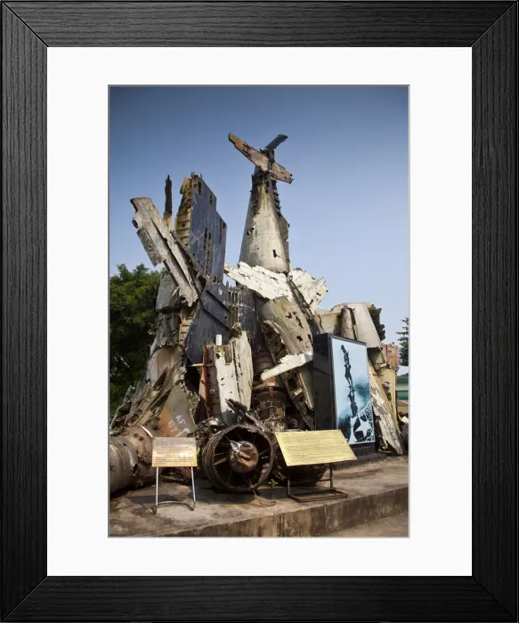 Framed Print : Shot down planes sculpture, Vietnam Military History Museum, Ba Dinh district, Hanoi Framed Print : Shot down planes sculpture, Vietnam Military History Museum, Ba Dinh district, Hanoi