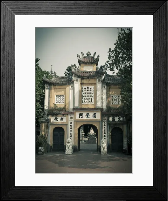 Framed Print : Entrance gate to the One Pillar Pagoda, Hanoi, Vietnam Framed Print : Entrance gate to the One Pillar Pagoda, Hanoi, Vietnam