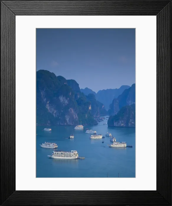 Framed Print : Landscape view over Halong Bay, Vietnam Framed Print : Landscape view over Halong Bay, Vietnam