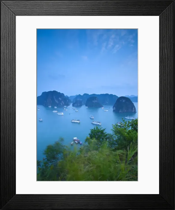 Framed Print : Landscape view over Halong Bay, Vietnam Framed Print : Landscape view over Halong Bay, Vietnam