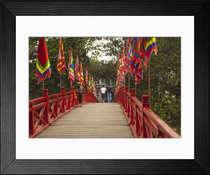 Framed Print : Huc Bridge, Hoan Kiem Lake, Hanoi, Vietnam Framed Print : Huc Bridge, Hoan Kiem Lake, Hanoi, Vietnam