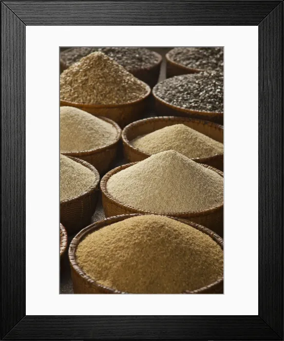 Framed Print : Rice, beans and pulses in baskets, Old Quarter, Hanoi, Vietnam Framed Print : Rice, beans and pulses in baskets, Old Quarter, Hanoi, Vietnam