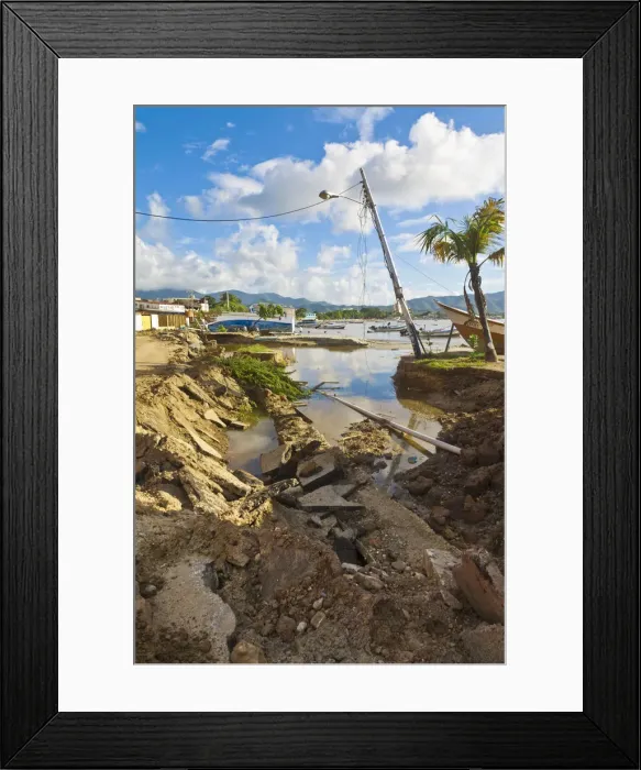 Framed Print : Venezuela, Nueva Esparta, Isla De Margarita - Margarita Island, Juangriego, Flood damage Framed Print : Venezuela, Nueva Esparta, Isla De Margarita - Margarita Island, Juangriego, Flood damage