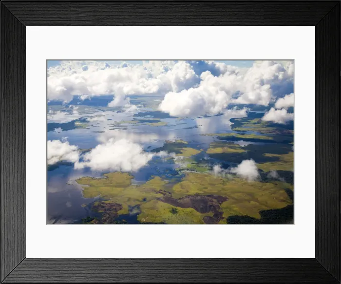 Framed Print : Venezuela, View from plane - Ciudad Bolivar to Canaima
