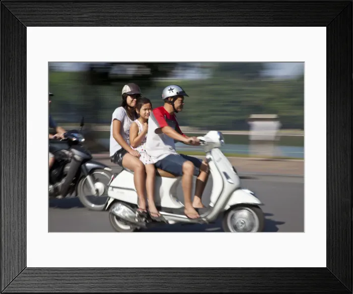 Framed Print : Scooter (Moto) Hanoi, Vietnam Framed Print : Scooter (Moto) Hanoi, Vietnam