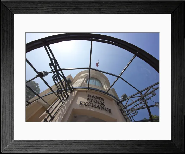 Framed Print : Hanoi Stock Exchange, Hanoi, Vietnam