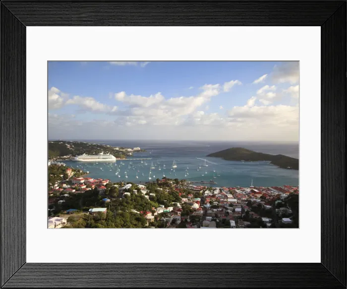 Framed Print : Caribbean, US Virgin Islands, St. Thomas, Yacht Haven Grande Marina Framed Print : Caribbean, US Virgin Islands, St. Thomas, Yacht Haven Grande Marina