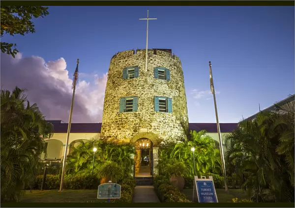 U. S. Virgin Islands, St. Thomas, Charlotte Amalie, Bluebeards Castle, dawn