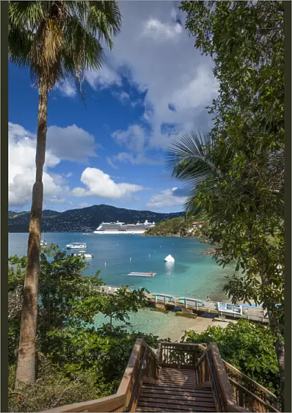 U. S. Virgin Islands, St. Thomas, Frenchmans Cove, cove view