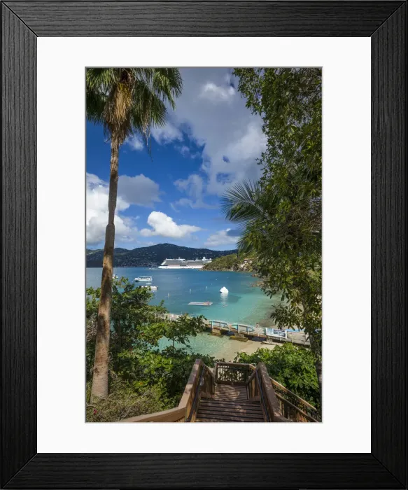 Framed Print : U. S. Virgin Islands, St. Thomas, Frenchmans Cove, cove view Framed Print : U. S. Virgin Islands, St. Thomas, Frenchmans Cove, cove view