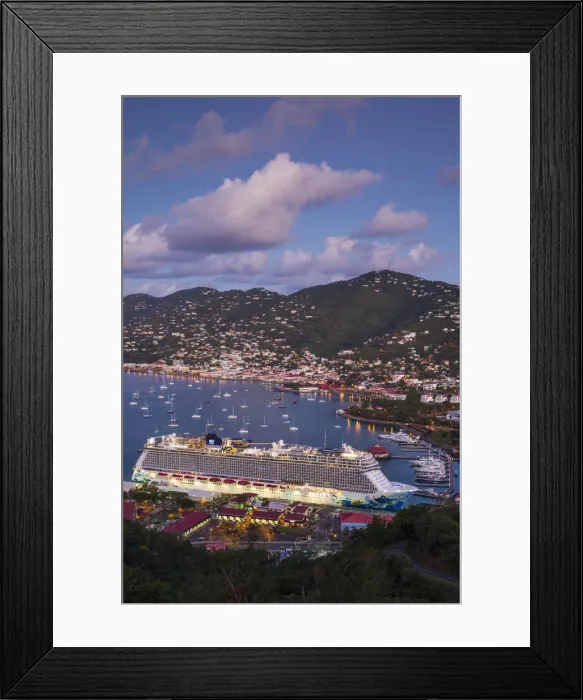 Framed Print : U. S. Virgin Islands, St. Thomas, Charlotte Amalie, Havensight Cruiseship Port Framed Print : U. S. Virgin Islands, St. Thomas, Charlotte Amalie, Havensight Cruiseship Port