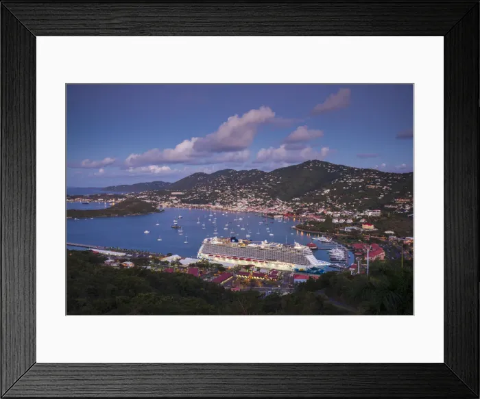 Framed Print : U. S. Virgin Islands, St. Thomas, Charlotte Amalie, Havensight Cruiseship Port Framed Print : U. S. Virgin Islands, St. Thomas, Charlotte Amalie, Havensight Cruiseship Port