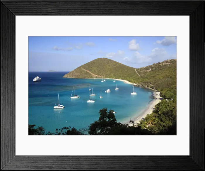 Framed Print : Caribbean, British Virgin Islands, Jost Van Dyke, White Bay Framed Print : Caribbean, British Virgin Islands, Jost Van Dyke, White Bay