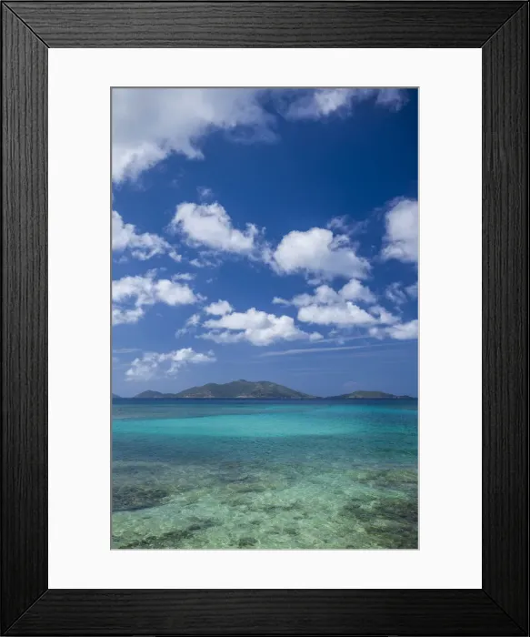Framed Print : British Virgin Islands, Tortola, Apple Bay, seascape Framed Print : British Virgin Islands, Tortola, Apple Bay, seascape
